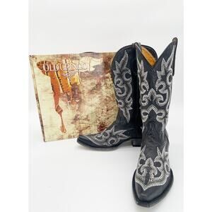 Old Gringo Women's 9 Swarovski Crystal Diego L1202-2 Black Western Cowgirl Boots
